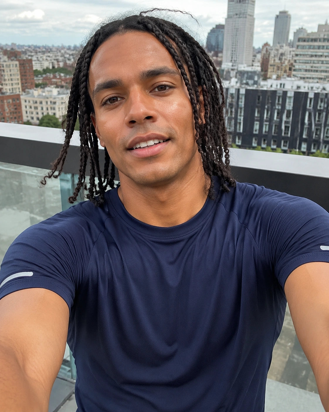 Jordan K. wearing a NorthFit tee