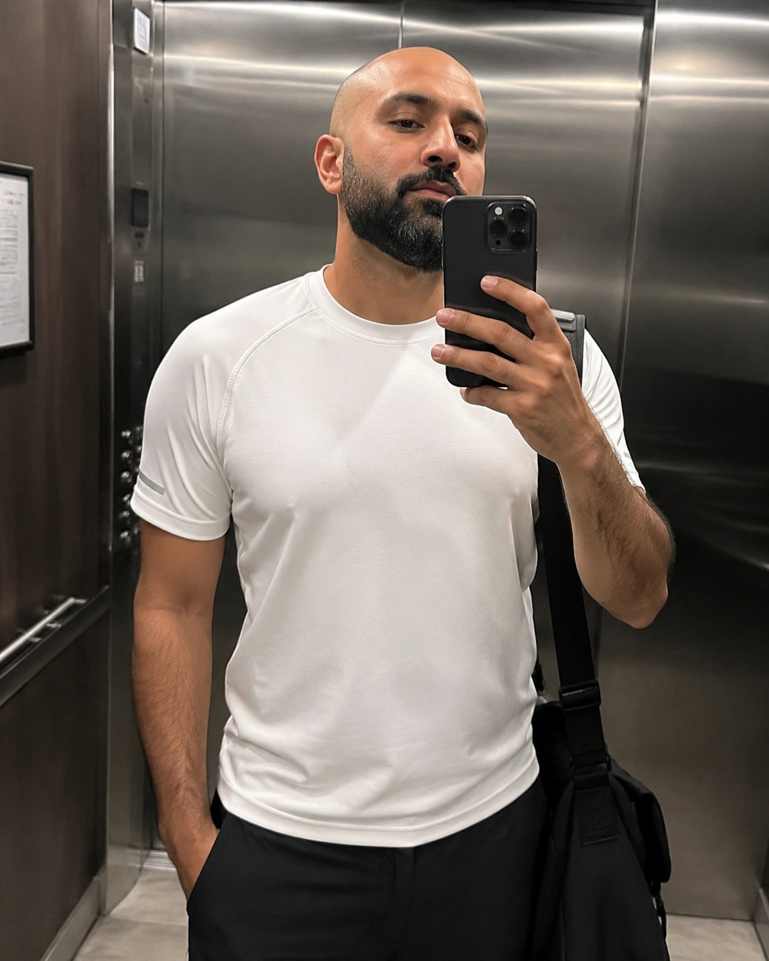 Marcus A. wearing a NorthFit tee